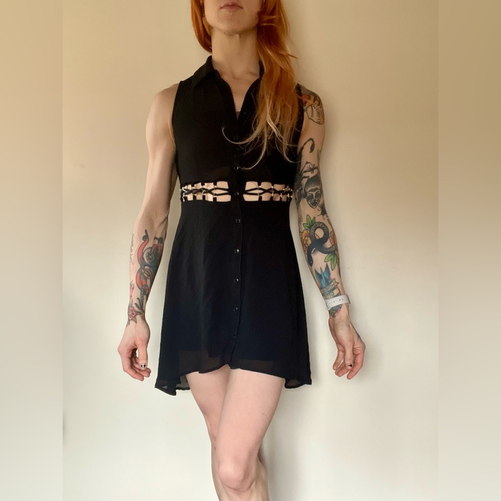Forever 21 High Low sheer dress.